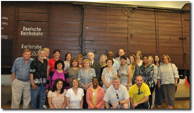 Teachers visit rail car
